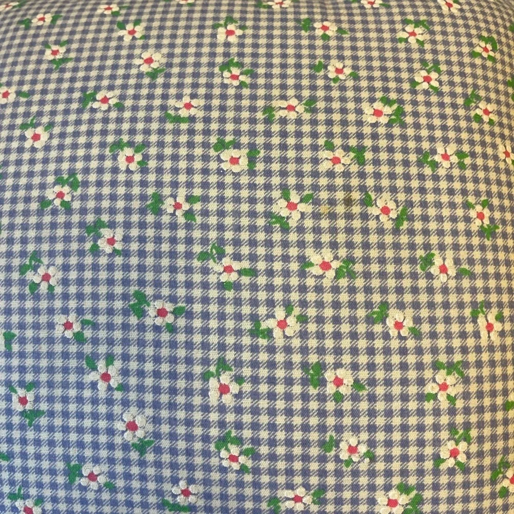 Vintage handmade cross stitched granny pillow